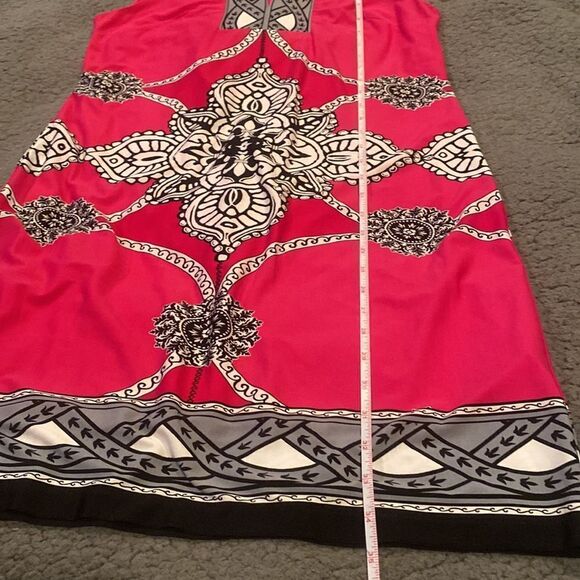 Sandra Darren Pink Sleeveless Dress Size 8 - Picture 9 of 10